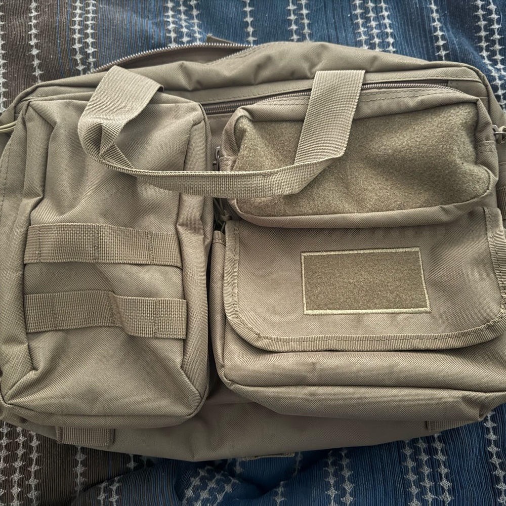 Military style diaper bag